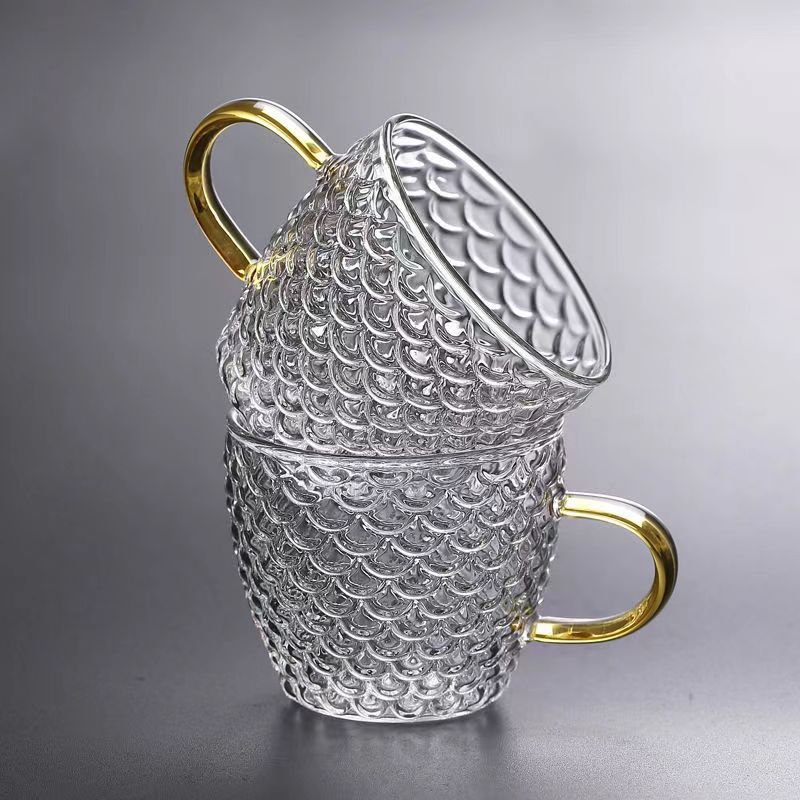 Coffee Tea Sugar Set - مقاومة للحرارة الزجاج فنجان شاي مجموعة