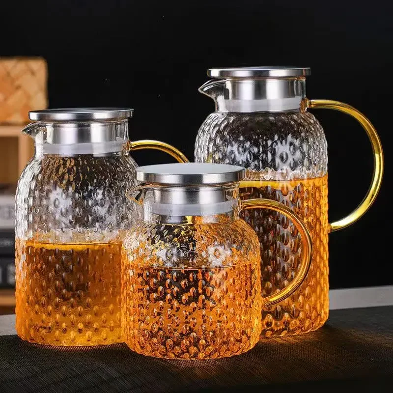 Dispenser Coffee And Tea - إبريق شاي زجاجي مقاوم للحرارة بسعة