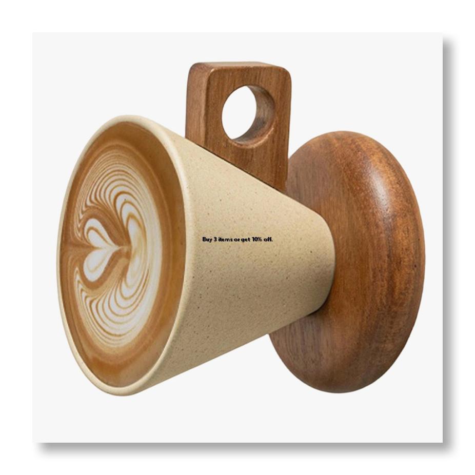 Coffee Tea Set - طقم فنجان قهوة سيراميك مع ملعقة