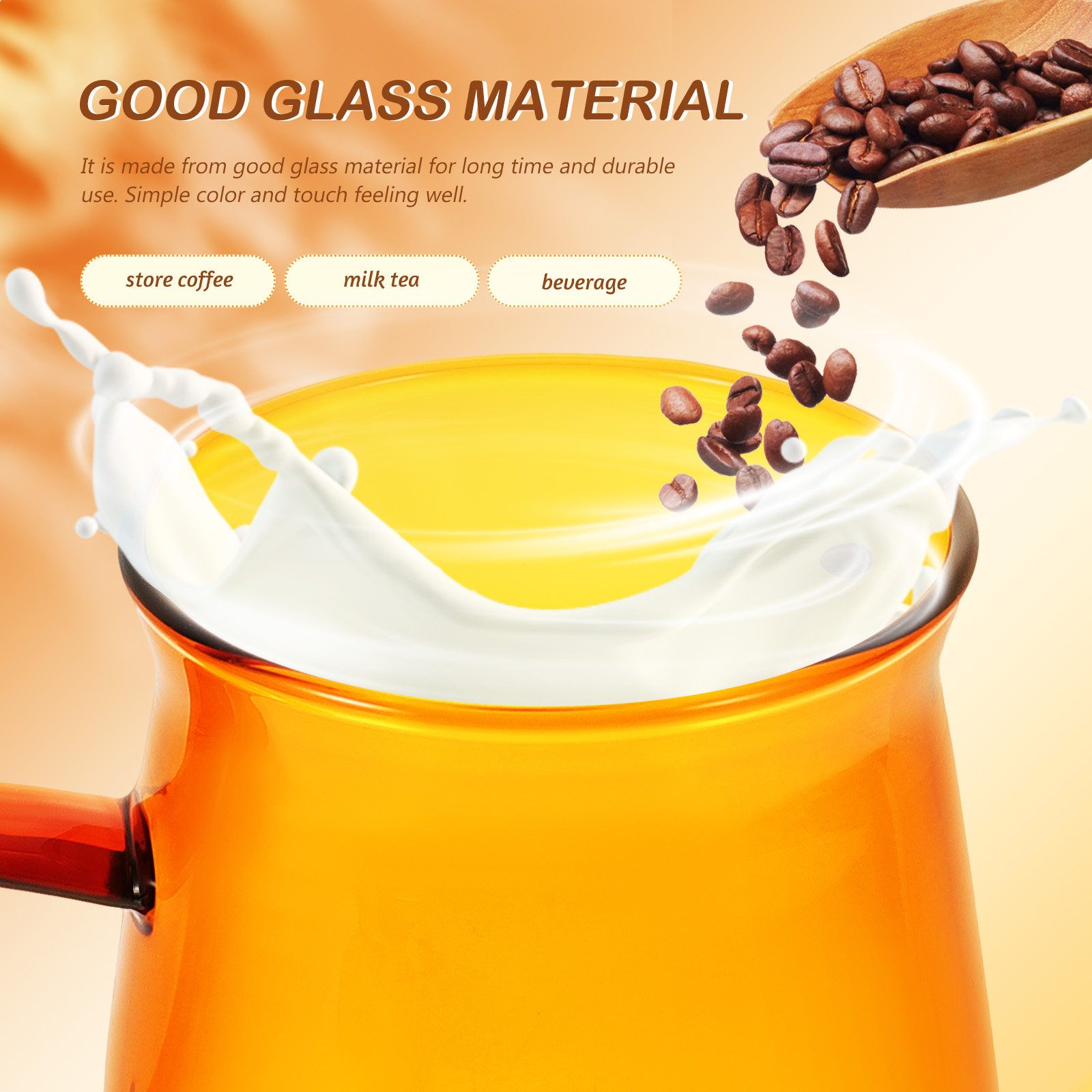 Coffee Tea Set - طقم أكواب قهوة زجاجية عتيقة مع