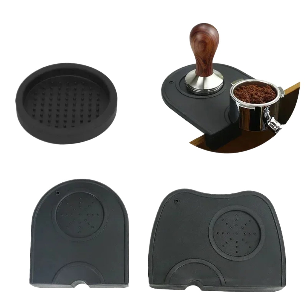 Coffee Tea Holder - بساط سيليكون مانع للانزلاق لضغط القهوة،