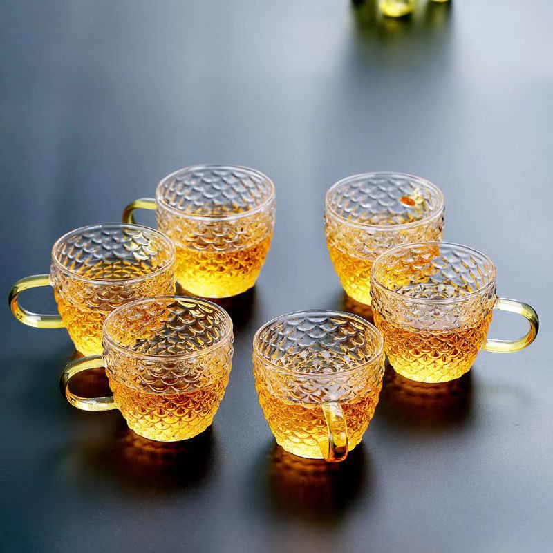 مقاومة للحرارة الزجاج فنجان شا - مراجعة Coffee Tea Sugar Set وسعره