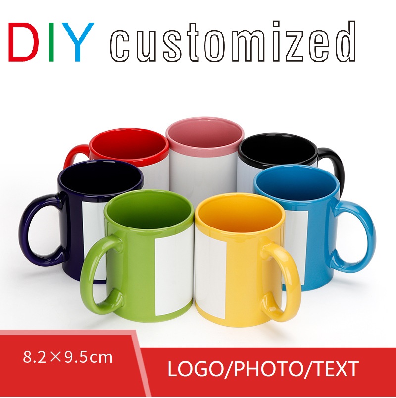 كوب أسود بشعار DIY كوب سيراميك - مراجعة Coffee Tea Picture وسعره