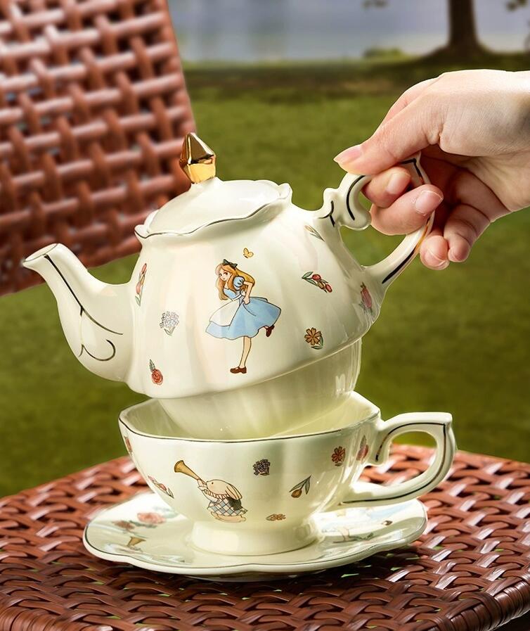 طقم شاي وقهوة سيراميك أليس بتص - مراجعة Coffee Tea Set وسعره