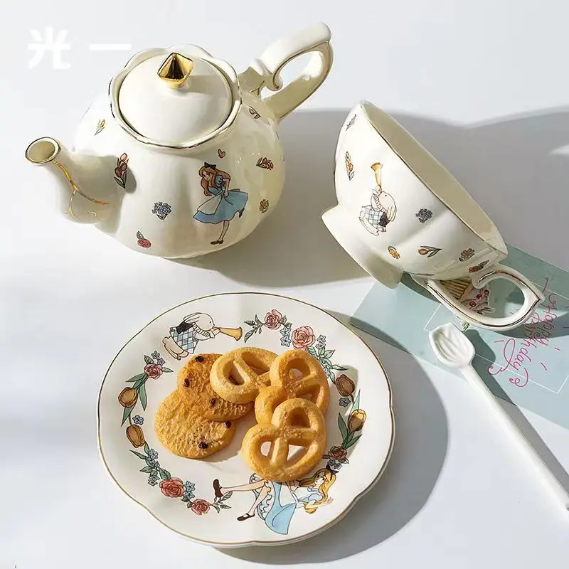 طقم شاي وقهوة سيراميك أليس بتص - مراجعة Coffee Tea Set وسعره