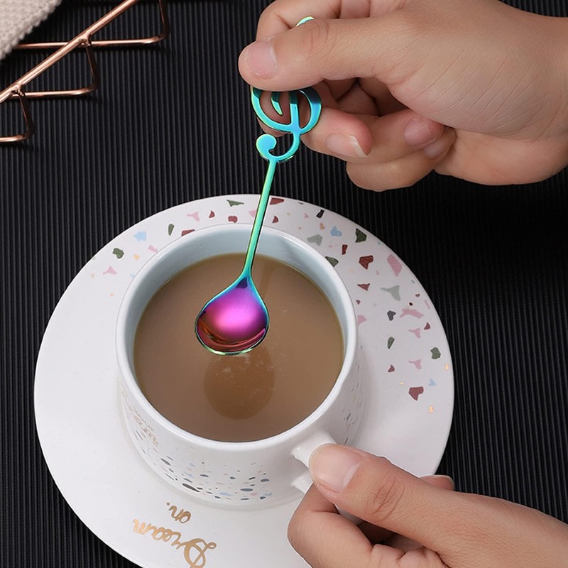 4 قطع من ملاعق القهوة المصنوعة - مراجعة Coffee Tea Set وسعره