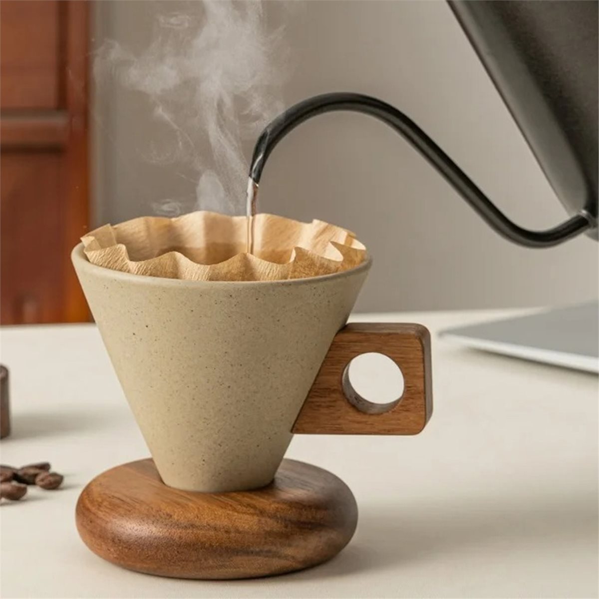 طقم فنجان قهوة سيراميك مع ملعق - مراجعة Coffee Tea Set وسعره