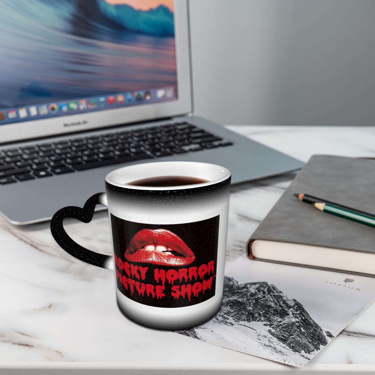 كوب قهوة سيراميك مرح بتصميم شع - مراجعة Coffee Tea Picture وسعره