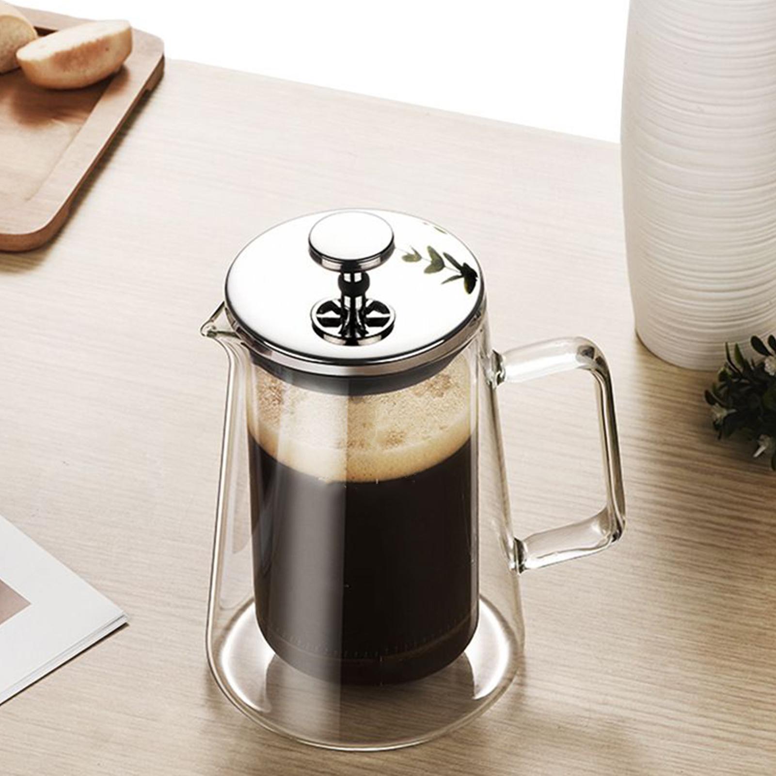 مكابس قهوة زجاجية من الفولاذ ا - مراجعة French Press Coffee & Tea وسعره