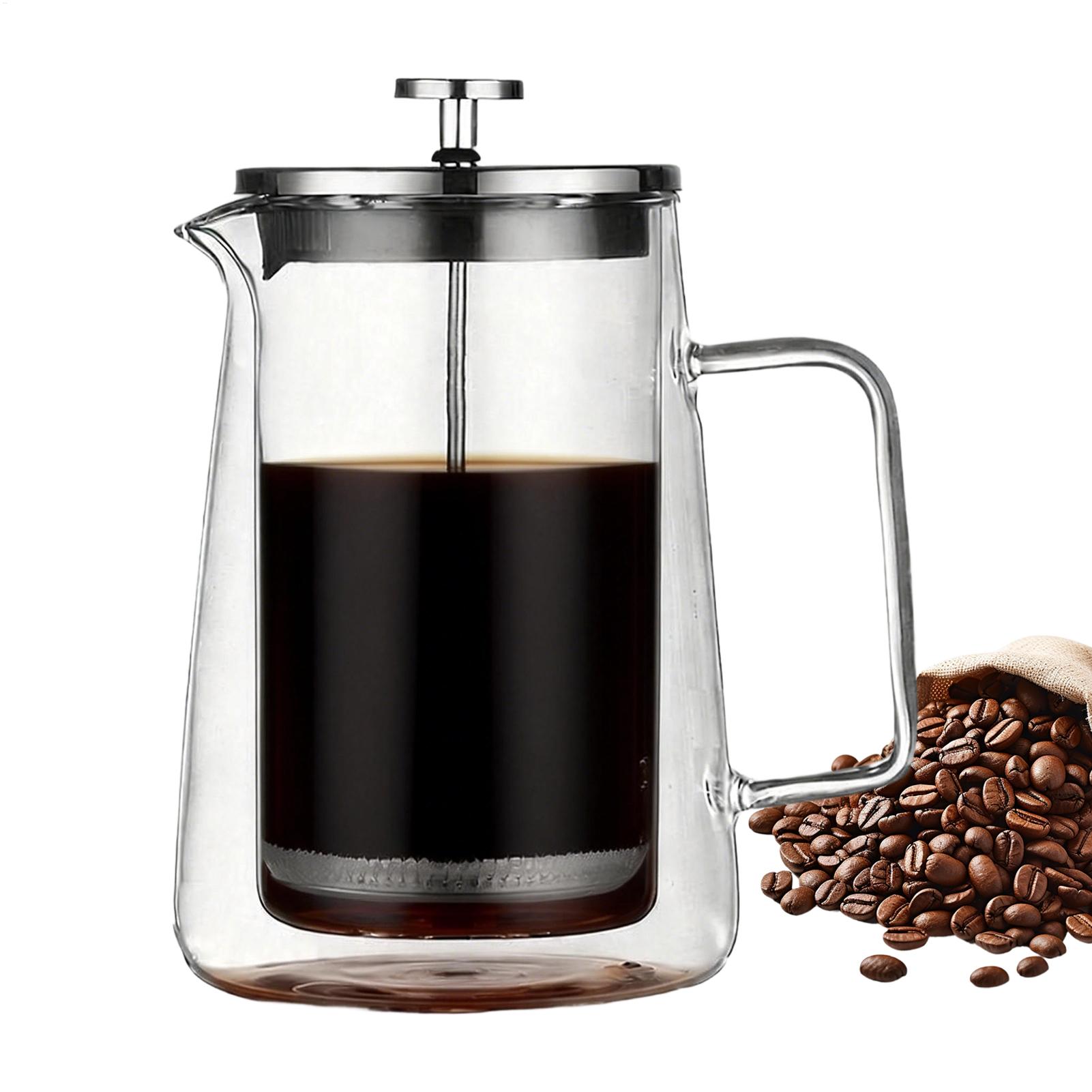 مكابس قهوة زجاجية من الفولاذ ا - مراجعة French Press Coffee & Tea وسعره