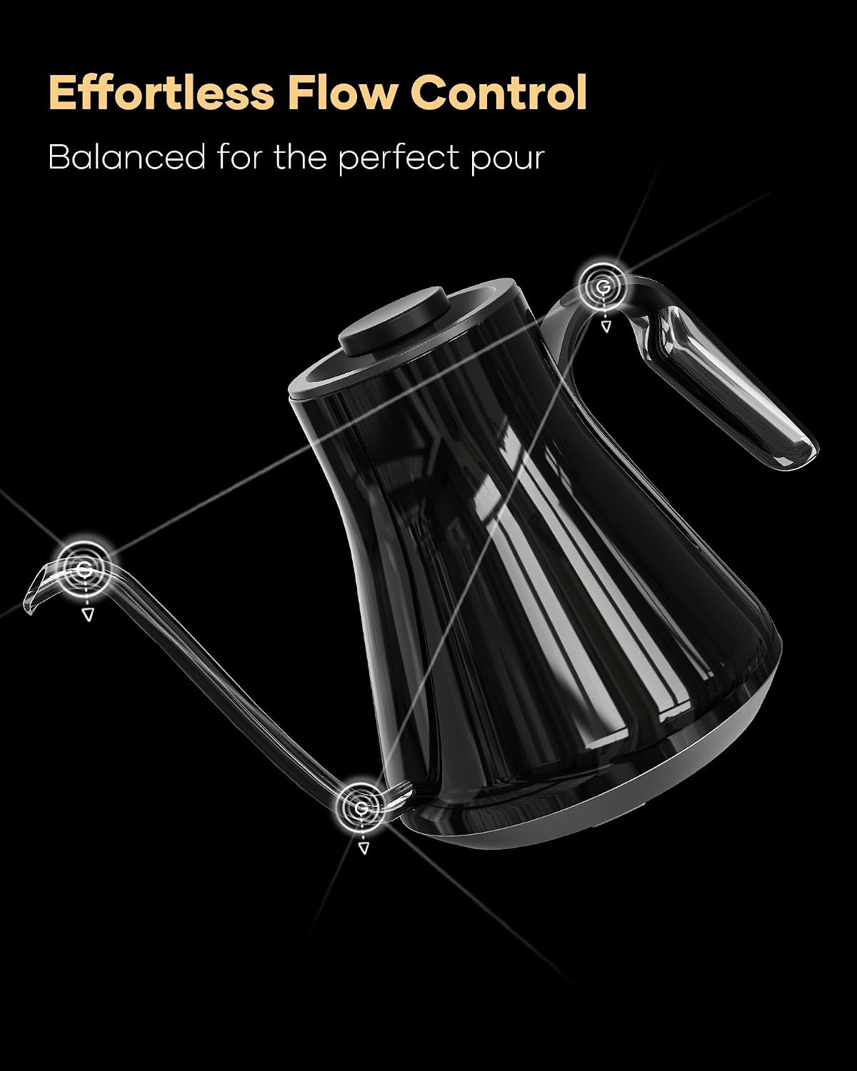 غلاية كهربائية بعنق مرن، ±1 °  - مراجعة Pour Over Kettle وسعره