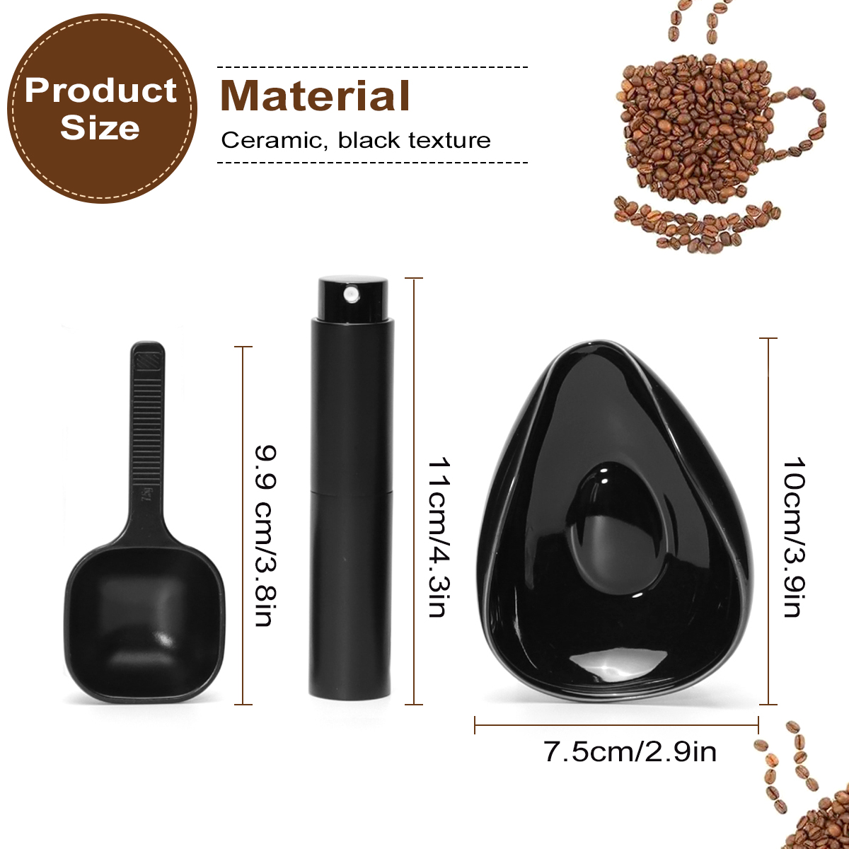 مجموعة كوب وملعقة جرعات حبوب ا - مراجعة Coffee Tea Sugar Set وسعره