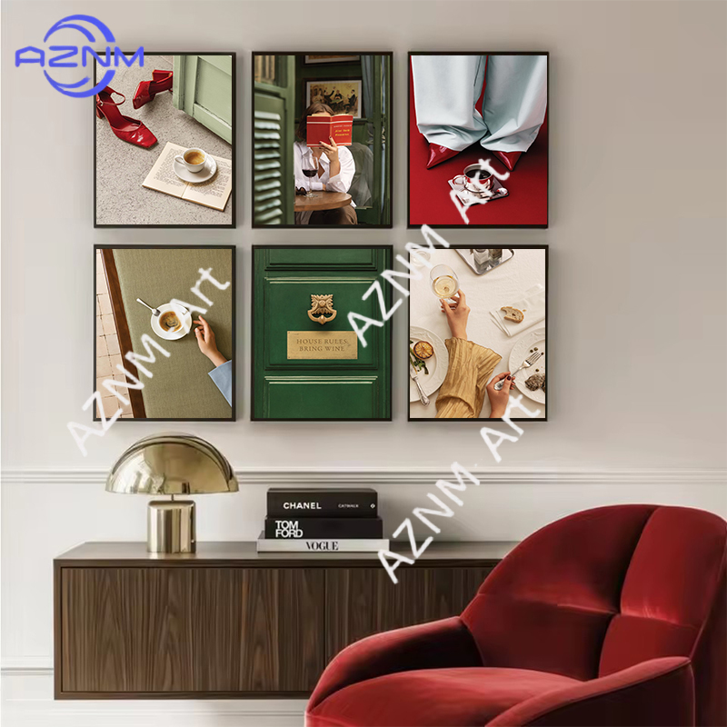 لوحات فنية جدارية مطبوعة على ق - مراجعة Coffee Tea Picture وسعره