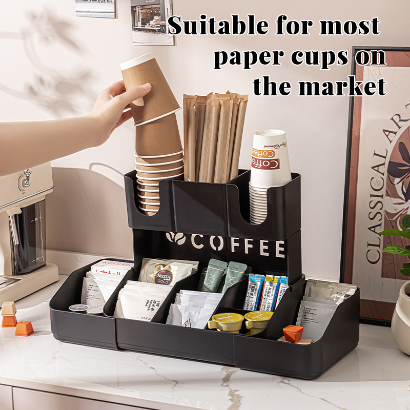 منظم محطة القهوة ذو طبقتين للط - مراجعة Coffee Tea Station وسعره