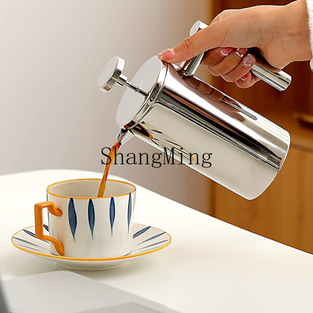 وعاء قهوة فرنسي من الفولاذ الم - مراجعة French Press Coffee & Tea وسعره