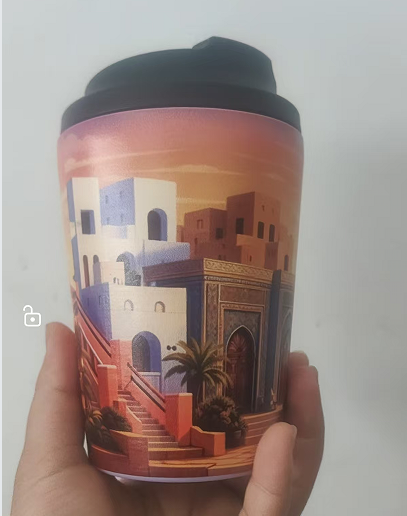 كوب قهوة مخصص بشعار وصورة، زجا - مراجعة Coffee Tea Picture وسعره