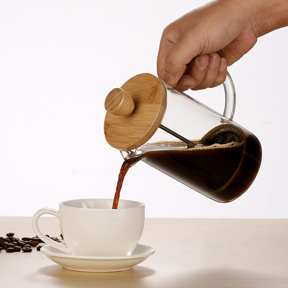 وعاء ضغط فلتر فرنسي منزلي متعد - مراجعة French Press Coffee & Tea وسعره
