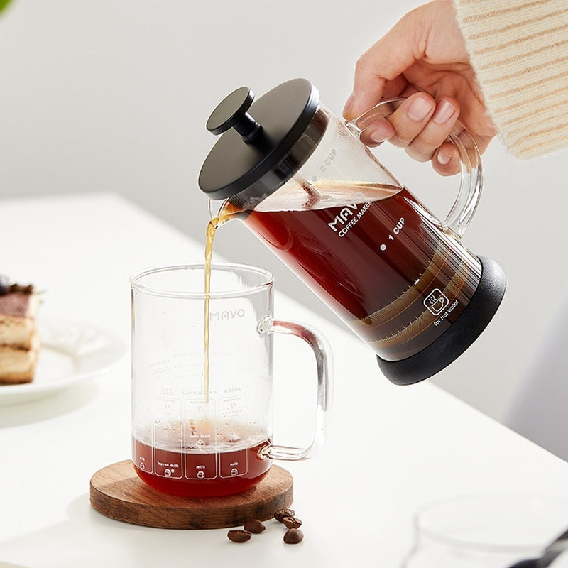 ماكينة صنع القهوة الفرنسية من  - مراجعة French Press Coffee & Tea وسعره
