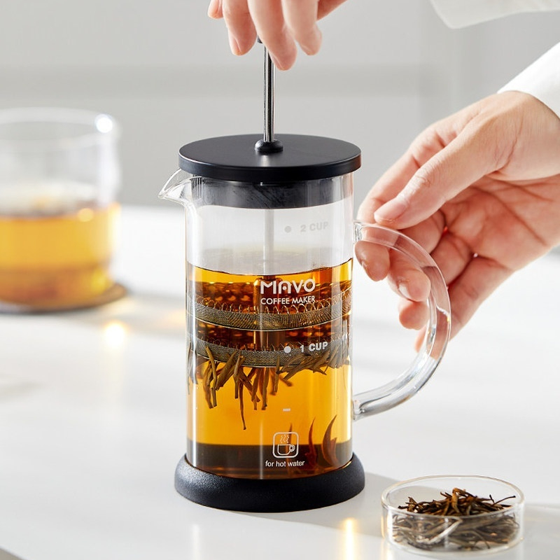 ماكينة صنع القهوة الفرنسية من  - مراجعة French Press Coffee & Tea وسعره