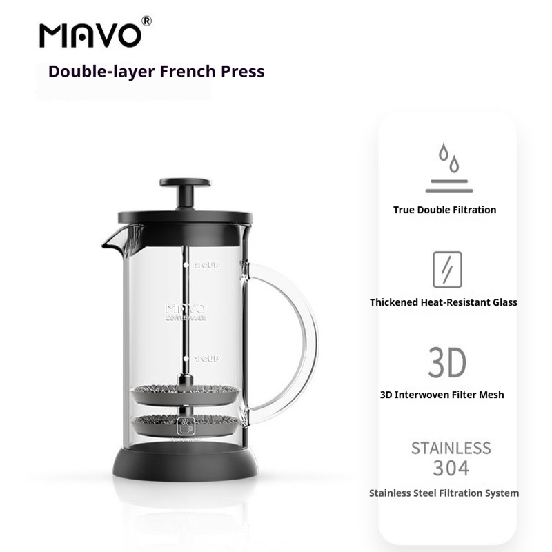ماكينة صنع القهوة الفرنسية من  - مراجعة French Press Coffee & Tea وسعره