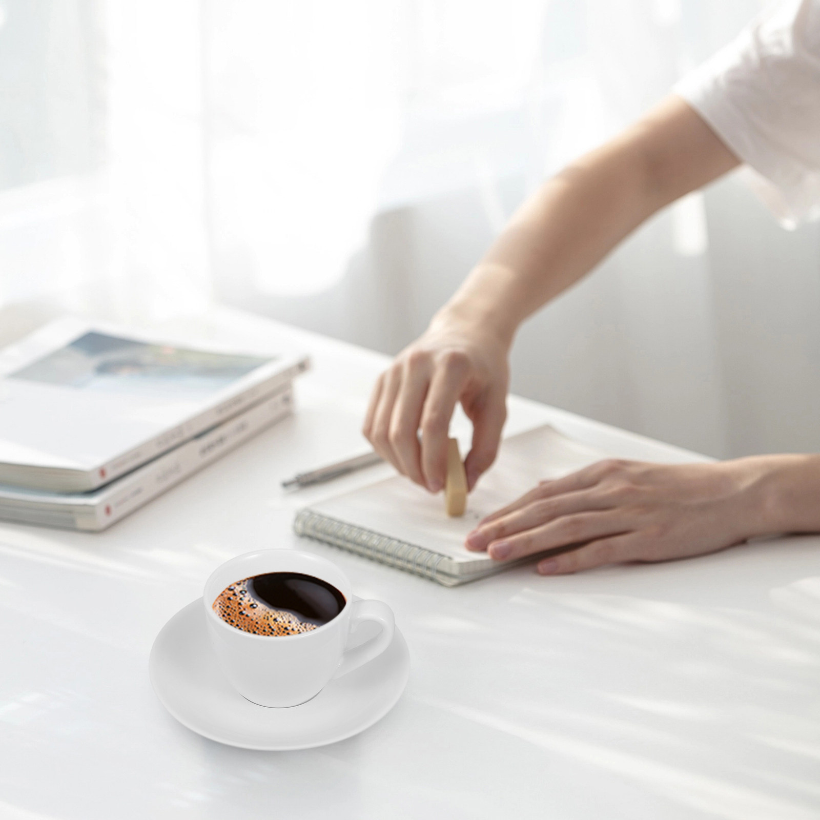 طقم فناجين قهوة وصحون بتصميم ب - مراجعة Coffee Tea Set وسعره