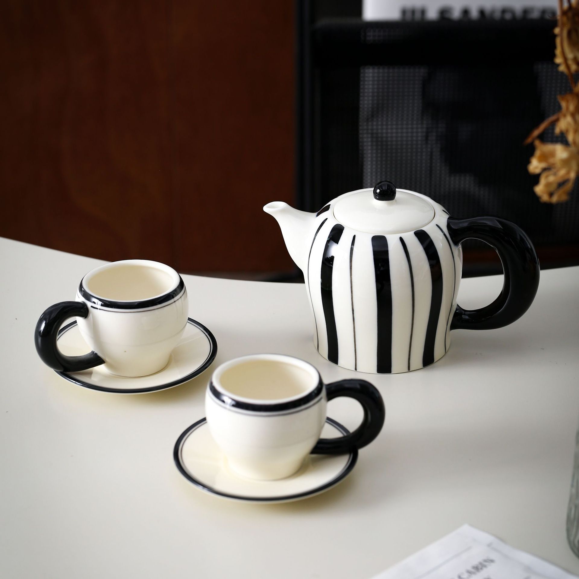 طقم فنجان قهوة وصحن سيراميك عت - مراجعة Coffee Tea Set وسعره