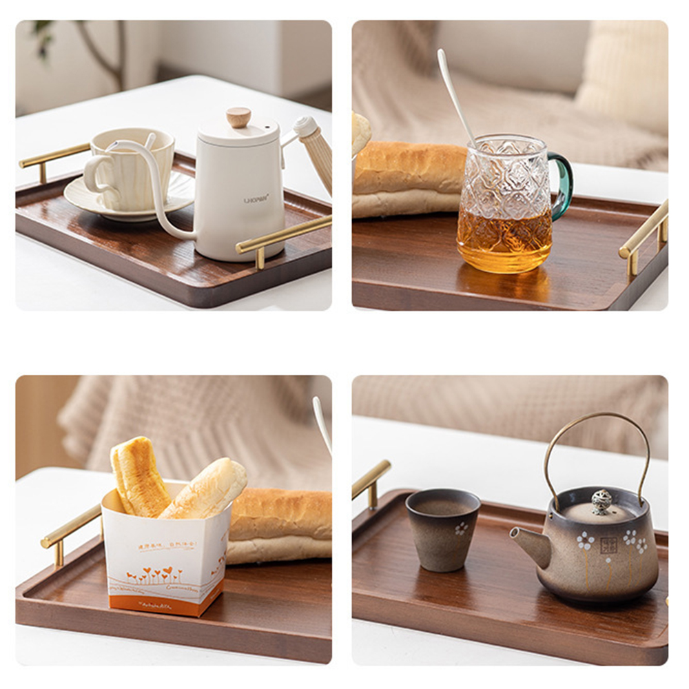 صينية تقديم خشبية مع مقابض صين - مراجعة Coffee Tea Station وسعره