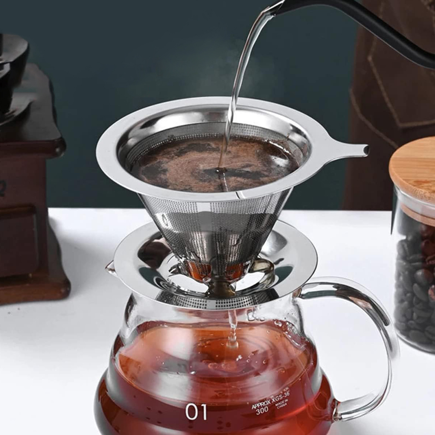 حامل فلتر قهوة قابل لإعادة الا - مراجعة Dispenser Coffee And Tea وسعره