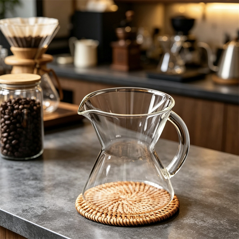 إبريق قهوة زجاجي مخروطي الشكل  - مراجعة Pour Over Kettle وسعره