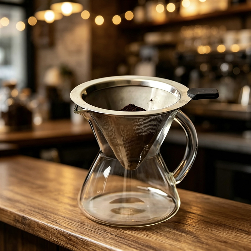 إبريق قهوة زجاجي مخروطي الشكل  - مراجعة Pour Over Kettle وسعره